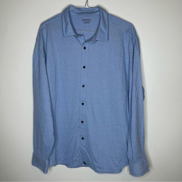 UNTUCKit XXXL Blue Mercury Long Sleeve Luxury Shirt - Picture 4 of 7